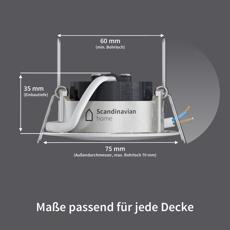 LED Spot Stainless Steel Set of 3