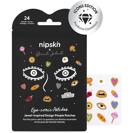 Nipskin X Daniela Salcedo - Parches para Granitos Eye-Conic - Pimple Patches Hidrocoloides con Diseños Exclusivos - Adhesivos Protectores para Skincare y Moda