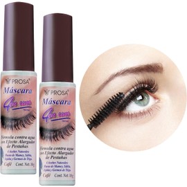 GAERO GLOBAL SOLUTION Rimel Mascara para Pestañas Prose by Gaero Shop Kit de 2 Piezas 14 Gr Cada Una 4 en uno Color Cafe Formula Contra Agua Efecto Alargador