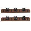 2pcs Mop Broom Holder 3 Positions 4 Hooks Wall Mount
