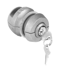 KIMISS Trailer Lock, Alu Anhängerkupplung Kupplung Tow Ball Lock Sicherheit Universal Hitchlock mit 2Keys