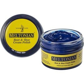 Meltonian Cream Shoe Polish - Boot Polish, Leather Shoe Polish Oil Based with Beeswax - Restores & Protects, 60+ Colors, Sea Blue