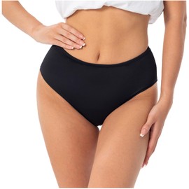 PICKONA Period Pants for Swimming, Periods Swimwear for Swimming, Periods Bikini Bottoms Teenagers, Bikini Periods Swimwear, black, M