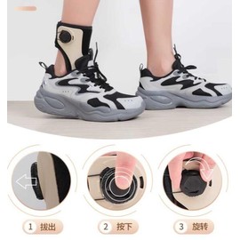 Al-su-eob-seum orbi 아킬레스건보조기 아킬레스건 발목보조기 발목 [블랙 에어 (우) XL] Orbi Achilles Tendon Support Brace Ankle [Black Air (Right) XL]