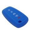 LemSa 2pcs 5 Buttons Silicone Smart Key Fob Cover Remote
