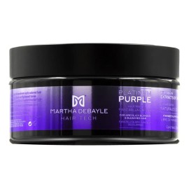 MARTHA DEBAYLE HAIR TECH Platinum Purple Mascarilla. Matiza y neutraliza. Con extracto de Orquídea, 200 ml.