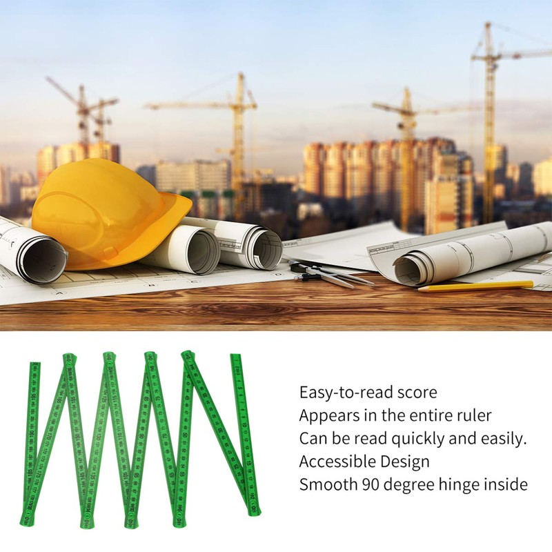 NUOBESTY Folding Ruler Professional Measuring Tool for Carpenters Woodworkers Contractors