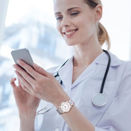 Avaner Nurse Wrist Watches Pulsometer Silicone Band Easy to Read Quartz Watches for Nurses Doctors