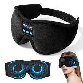 Antifaz para Dormir con Audifonos y Contorno 3D, Blackout y Noise Canceling                                                                           
