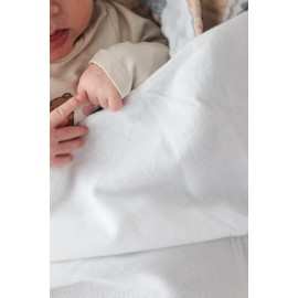 FENSILO Molleton Cloths, 80 x 80 cm, Pack of 4 Flannel Nappies Made of 100% Cotton, Molleton Nappy, Burp Cloths, Baby, Burp Cloth, Flannel Molleton Cloth, Unisex Burp Cloths for Boys or Girls Wit 07