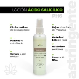 Loción astringente para cutis graso o antiacné 125 ml