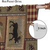Cabin Curtains, Country Style Farmhouse Deer Bear Nature Forest Window
