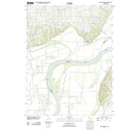 2012 Miami Station, MO - Missouri - USGS Historical Topographic Map : 18in x 24in, Large Wall Art Map