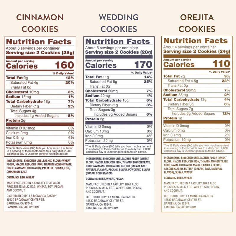 Mexican Cookie Variety Pack (Pack of 3), Cinnamon Cookies, Mexican