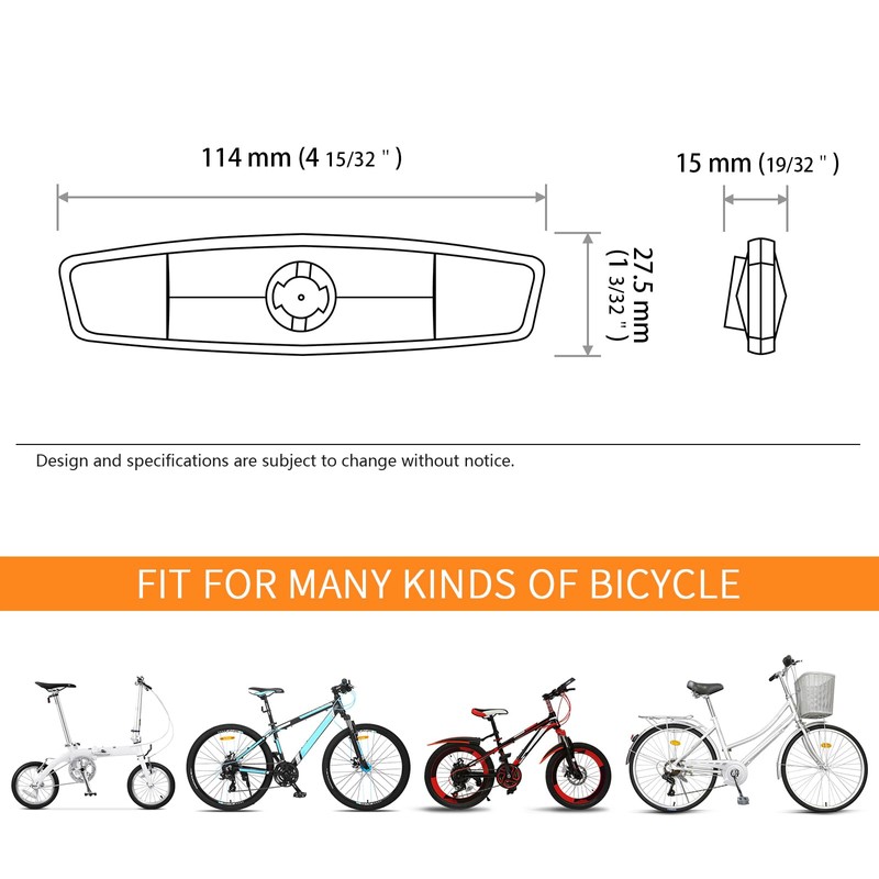 MFC PRO Bicycle Wheel Reflector Amber Pack of 4 (Amber,