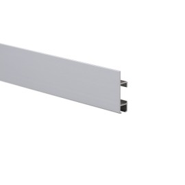 STAS Cliprail Max Picture Hanging System Set Silver - Rail System for Art and Pictures Without Nails - Mirror Track System - Covers 4.92ft (150 cm) of Wall Space + Installation Kit