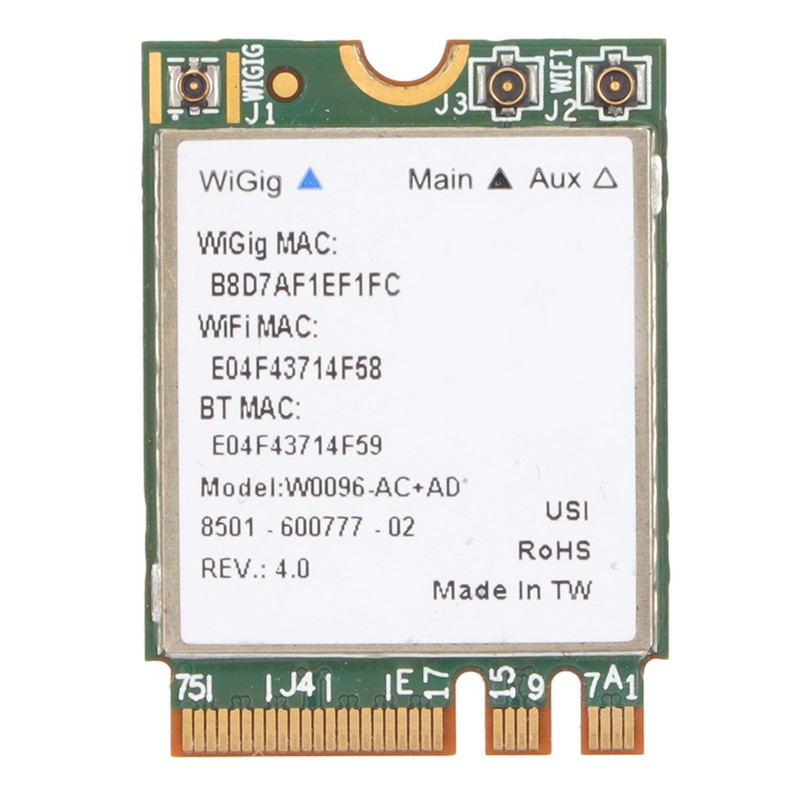 Wireless Net Card 867Mbps M.2 NGFF Wide Coverage 2.4Ghz 5Ghz