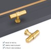 LONTAN 5 Pack Gold Drawer Knobs Gold Cupboard Knobs Cabinet