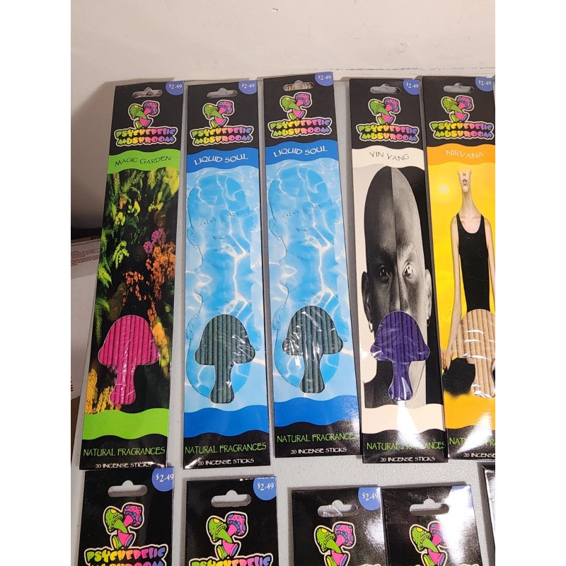 Sticks Incense Sticks Psychedelic Mushroom 12 Pk 240 Sticks Total