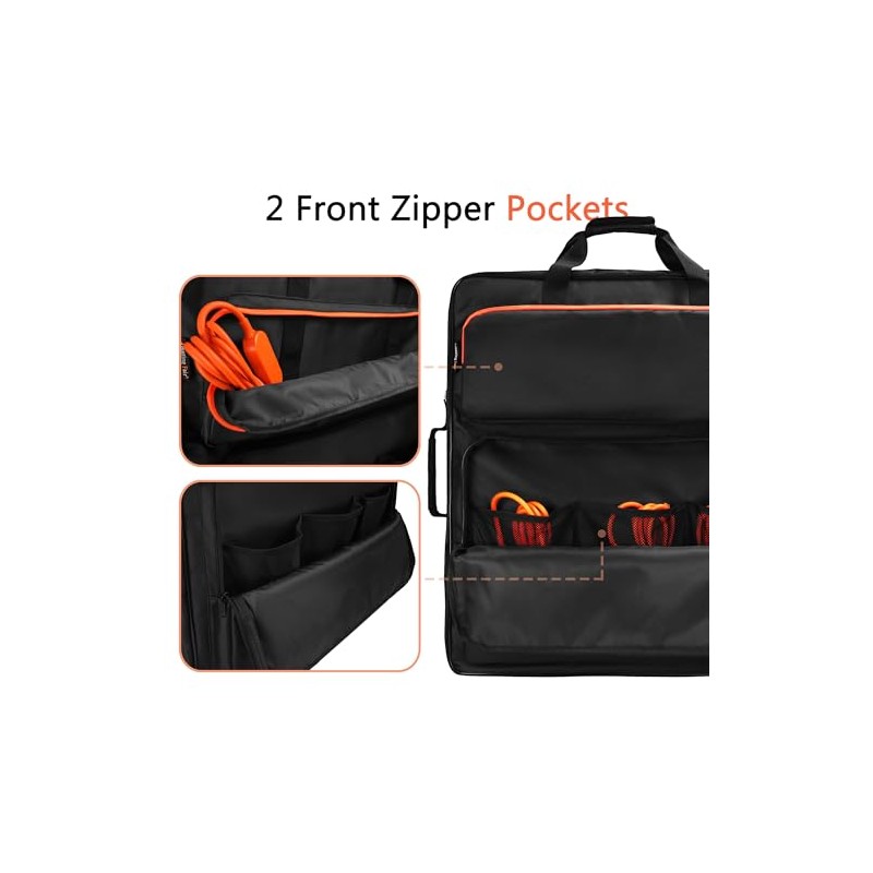 Bolsa de almacenamiento para panel solar compatible con 2 Jackery