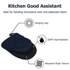 1 Pair Short Oven Mitts, Heat Resistant Silicone Kitchen Mini