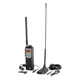 Uniden Pro Series 40-Channel Handheld CB Radio with Magnet-Mount Antenna, Black,...