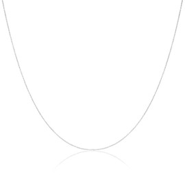 jewellerybox Sterling Silver Fine 0.8mm Cable Chain 18 Inches