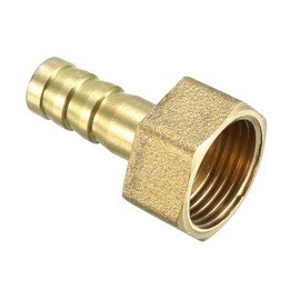 sourcing map Brass Barb Hose Fitting Connector Adapter 8mm Barbed x 3/8 PT Female Pipe