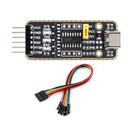 Waveshare USB to UART Communication Module High Baud Rate Transmission with Type-C Connectors Multi-Device Applicable Multi-System Compatible-Type-C Connectors