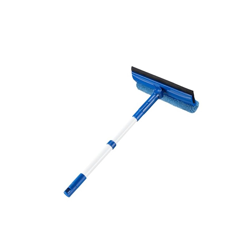 2 in 1 Squeegee Window & Microfiber Cloth Head with
