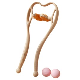 [cmy select] ネックマッサージャー 肩こり 首 ツボ押し マッサージ 健康グッズ 揉みほぐし (neckmassager-orange)