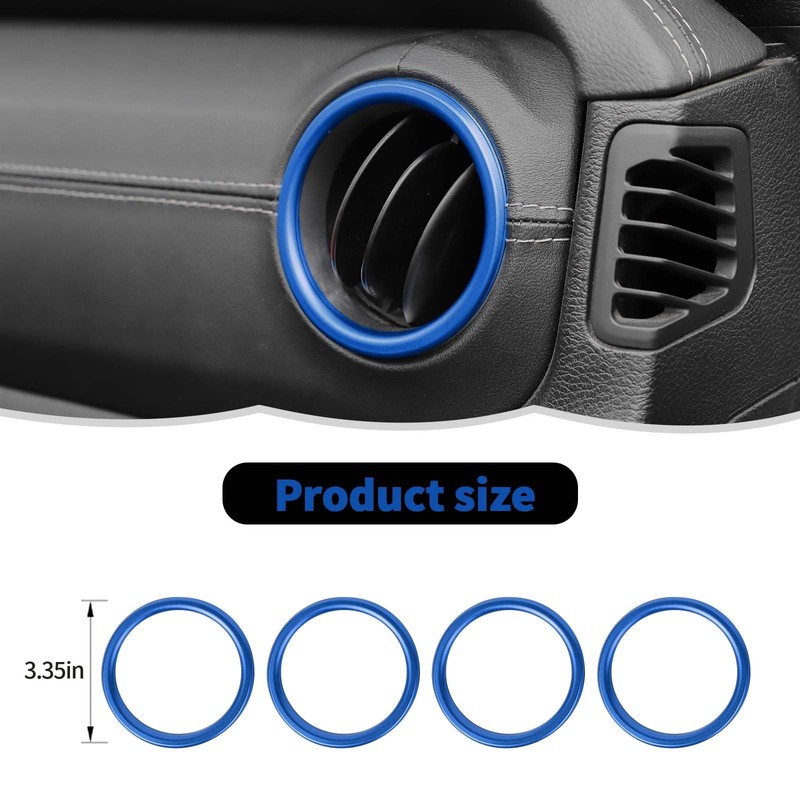RT-TCZ Center Console Air Conditioner Vent Trim Cover Aluminum Alloy