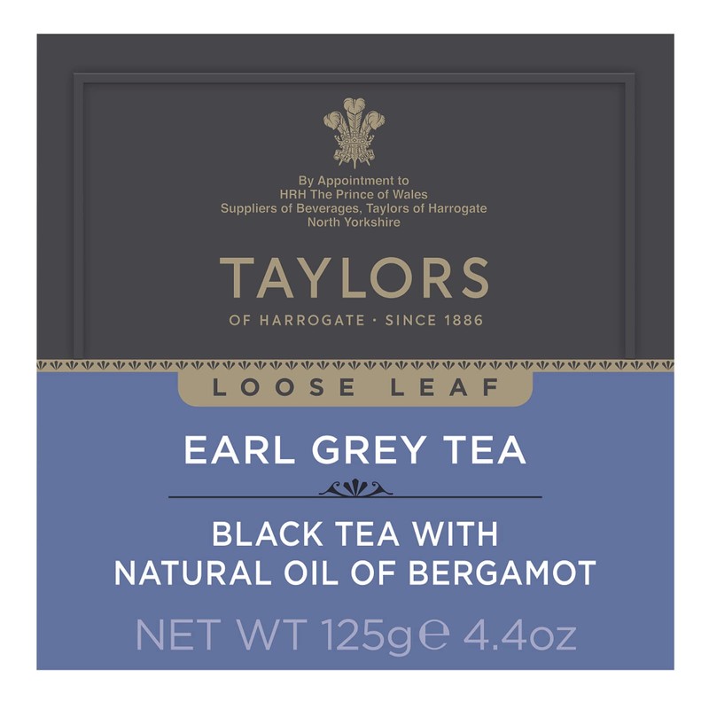 Taylors of Harrogate Earl Grey Loose Leaf, 4.41 Ounce Carton