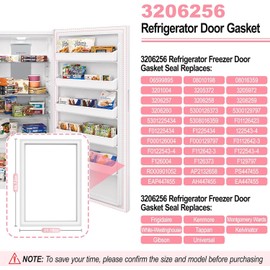 Unbranded 3206256 Refrigerator Door Gasket Fors Frigidaire Kenmore Gibson Upright Freezer