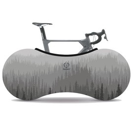 PARAX x Velo Sock Indoor Bicycle Protective Cover for Storage - to Keep Floors and Walls Dirt-Free - Fits 99% of All Adult Bicycles - Forest Grey