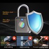 Pothunder Fingerprint Smart Padlock Lock, Biometric Metal Keyless Thumbprint Lock,
