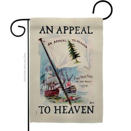 Appeal to Heaven Garden Flag Washington's Cruisers Vintage Poster Room Decor Gadsden Liberty Pine Tree Yard Sign Historical Revolution Colonial Banner Patriotic Decoration Made in USA