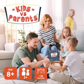 Board Game for Kids and Parents Trivia Games for Kids Quiz Family Games Party Games | Kids vs Parents - Why is That? | Age 8+