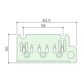 GOTOH NEW Replacement Base Plate fit Gotoh 510T Series Tremolos BS1, FE1, SF1 - CHROME
