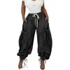 Molisry Women's Drawstring Wide Leg Jeans High Wasited Y2K Harem