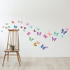 DECOWALL DW-1201 38 Colourful Butterflies Kids Wall Stickers Decals Peel