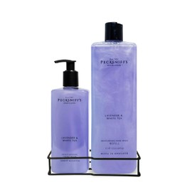 Pecksniff's Classic Moisturizing Hand Wash 500ml Set with 1L Refill (Lavender & White Tea)