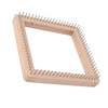 Mini Square Knitting Tool with Hooks Wooden Crochet Board for