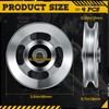 4 Pcs Aluminum Pulleys for Cable Machine Set, 90mm Aluminum