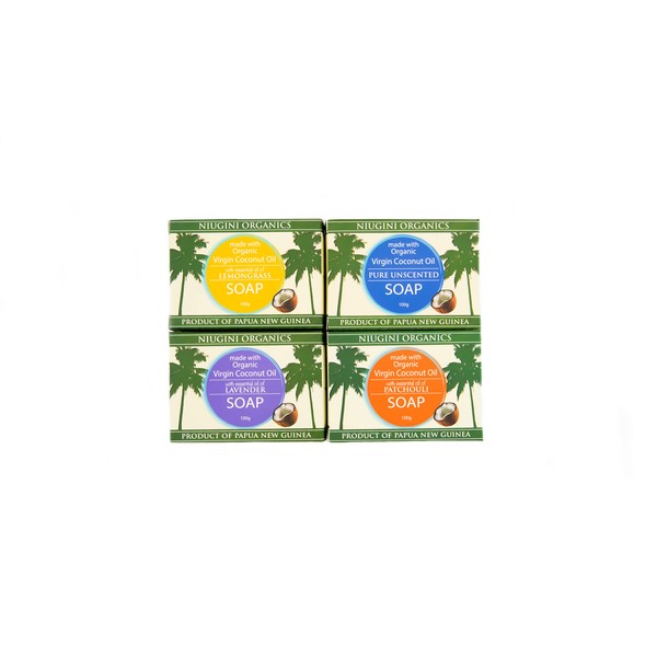 Niugini Organics Pure Unscented Soap with Organic Virgin Coconut Oil