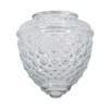 B&P Lamp® 5 1/2" Clear Pineapple Fixture Shade