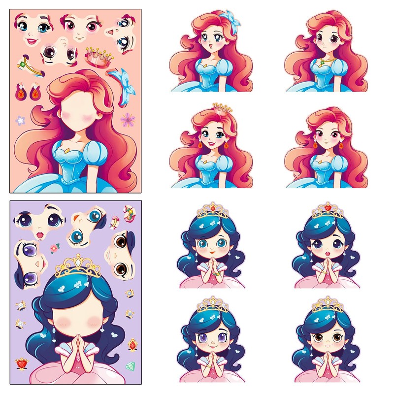 Princess Face Swap Sticker, Princess Face Swap Sticker, Princess Makeup,