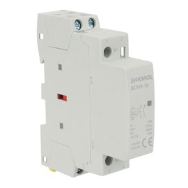 SiRyder Household AC Contactor, Relay 230 V 2P 16 A AC Contactor on DIN Rail 2NO 50/60 Hz AC Contactor for Home Use Normally Open 220 V 2-Pin
