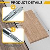 EXLECO 6 x Invisible Wall Shelf Brackets Diameter 10 x