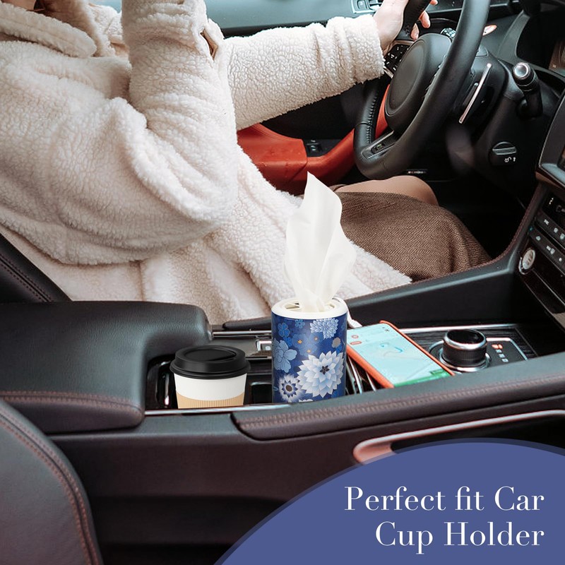 CLOVER Facial Tissues with Cap - 4 PK Car Tissues